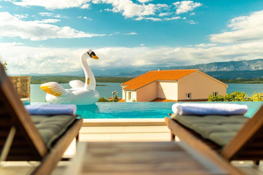 Luxury Villa Allen With Pool Klimno Exteriör bild