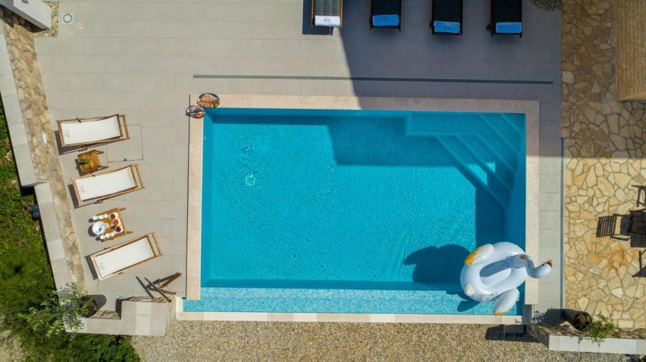 Luxury Villa Allen With Pool Klimno Exteriör bild