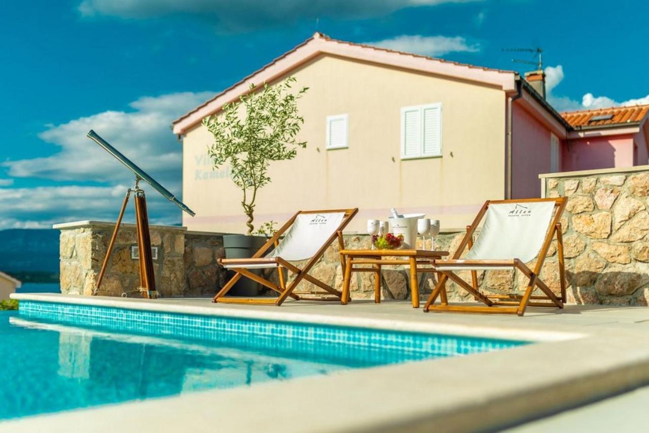 Luxury Villa Allen With Pool Klimno Rum bild