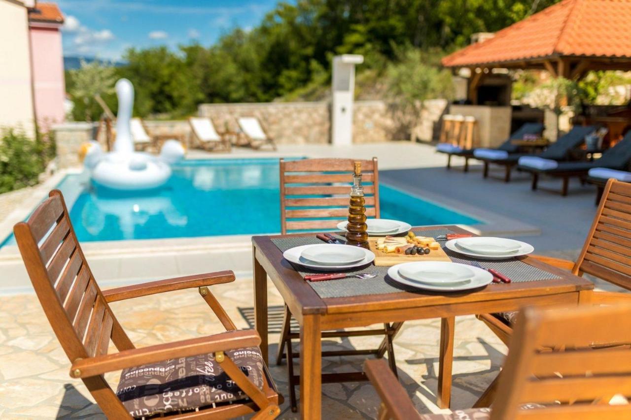 Luxury Villa Allen With Pool Klimno Rum bild